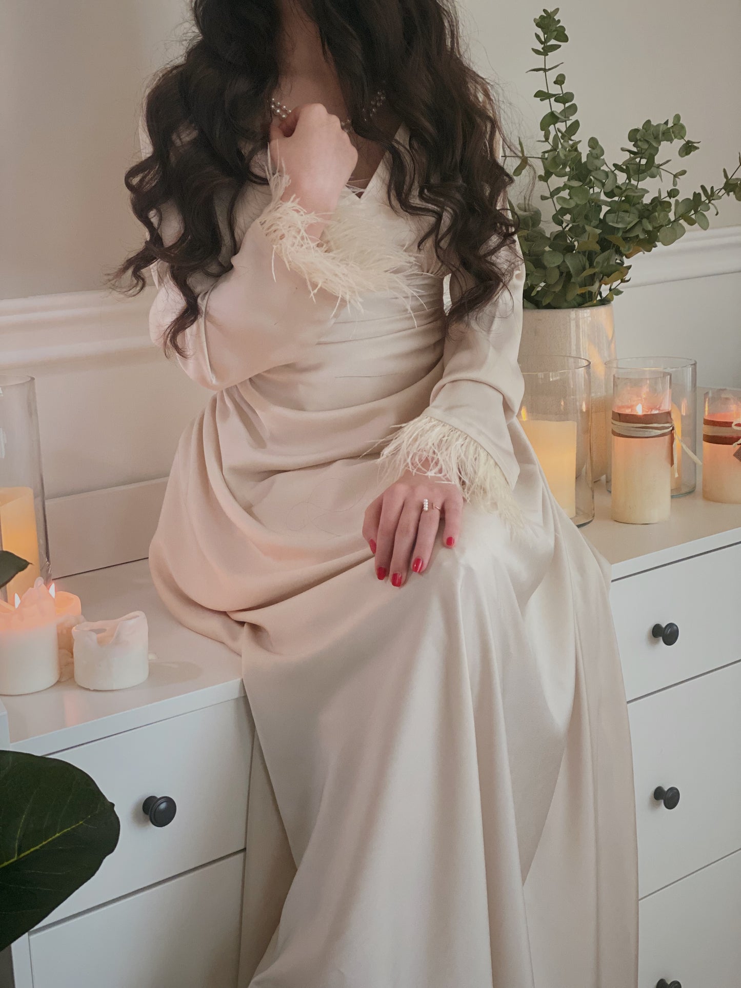 Sillky rose dress