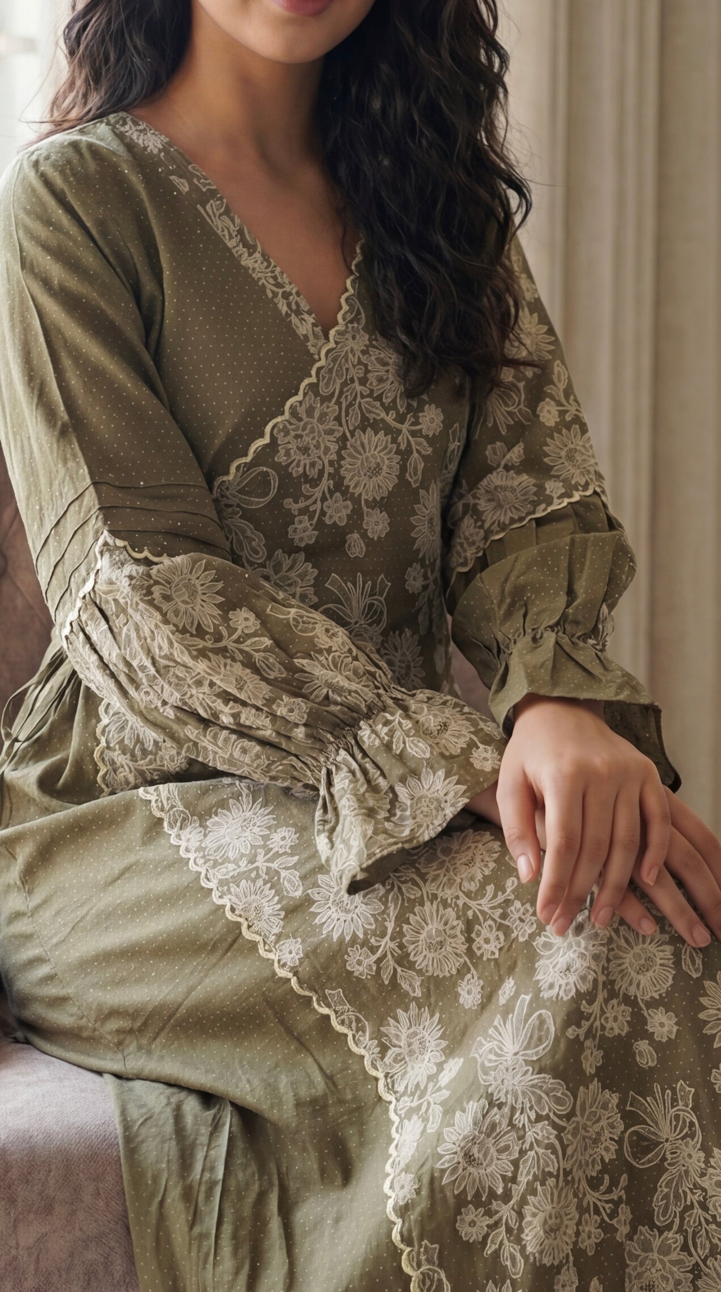 جلابيه رمضانيه بربطات جانبيه