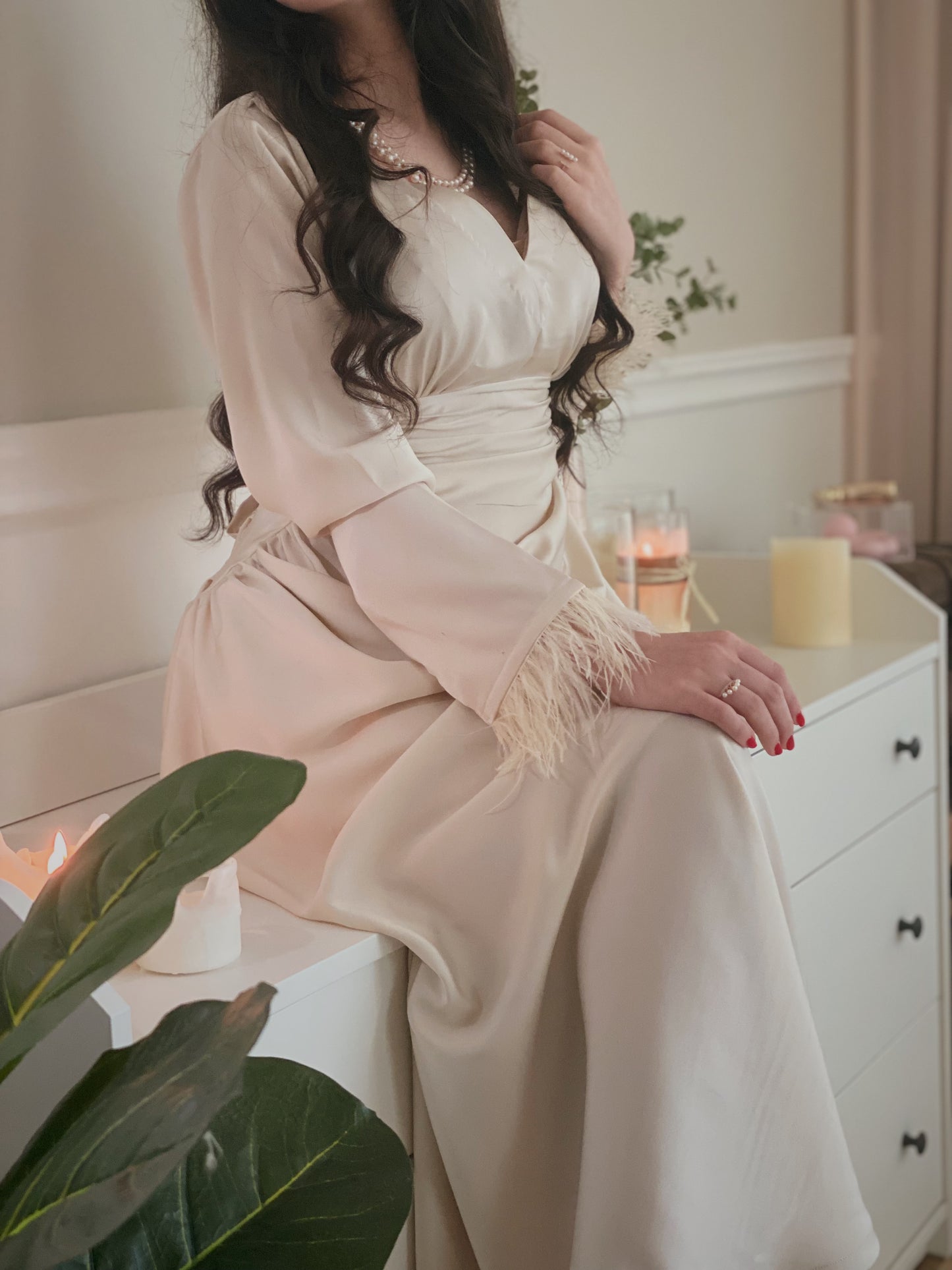 Sillky rose dress