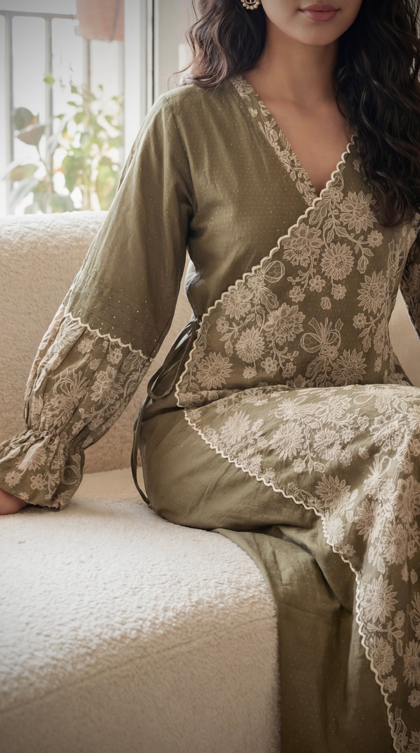 جلابيه رمضانيه بربطات جانبيه