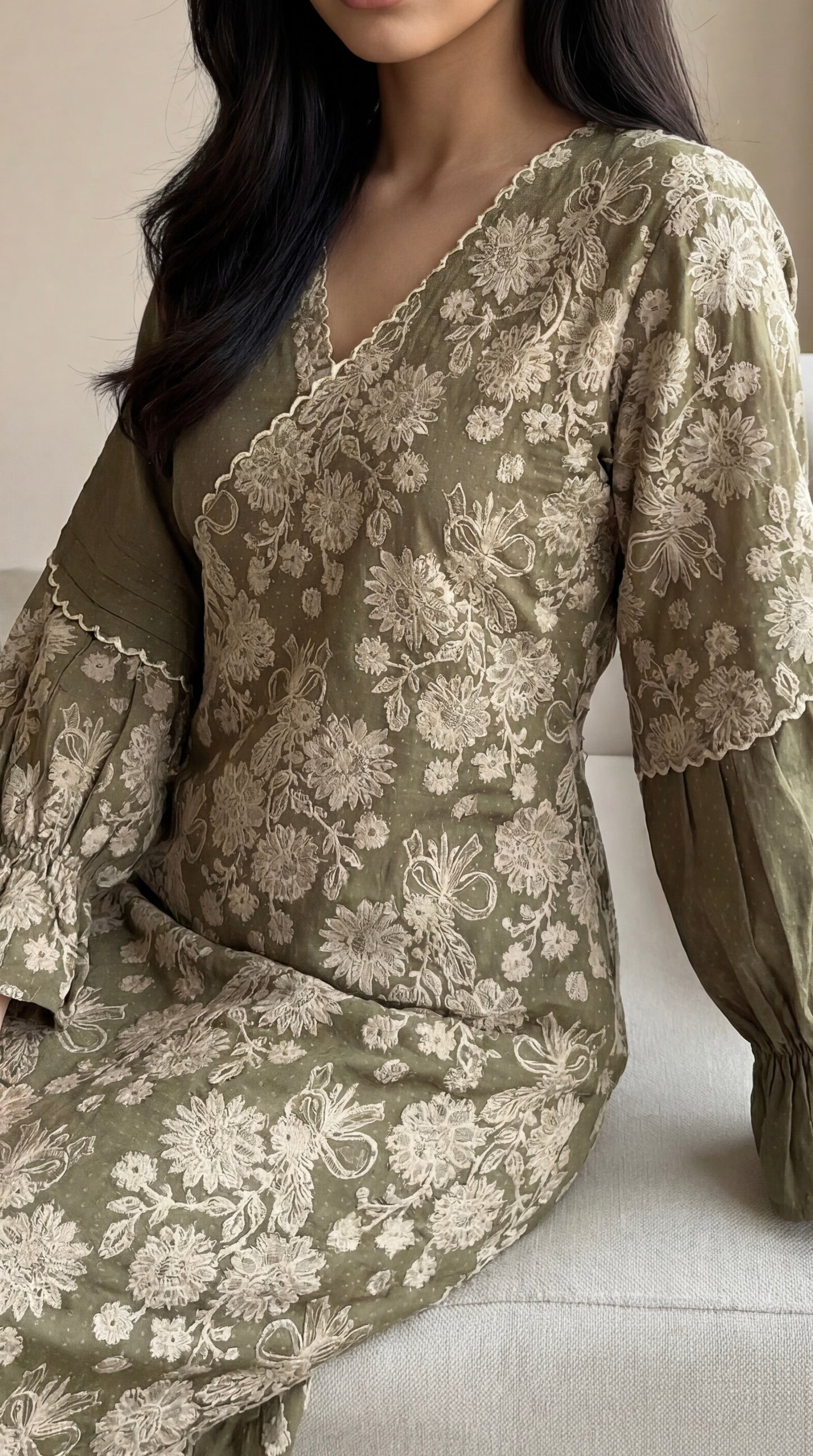 جلابيه رمضانيه بربطات جانبيه